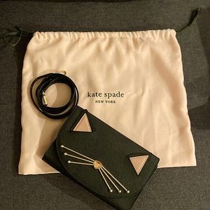 Kate Spade Winni Leather Cat Crossbody Bag